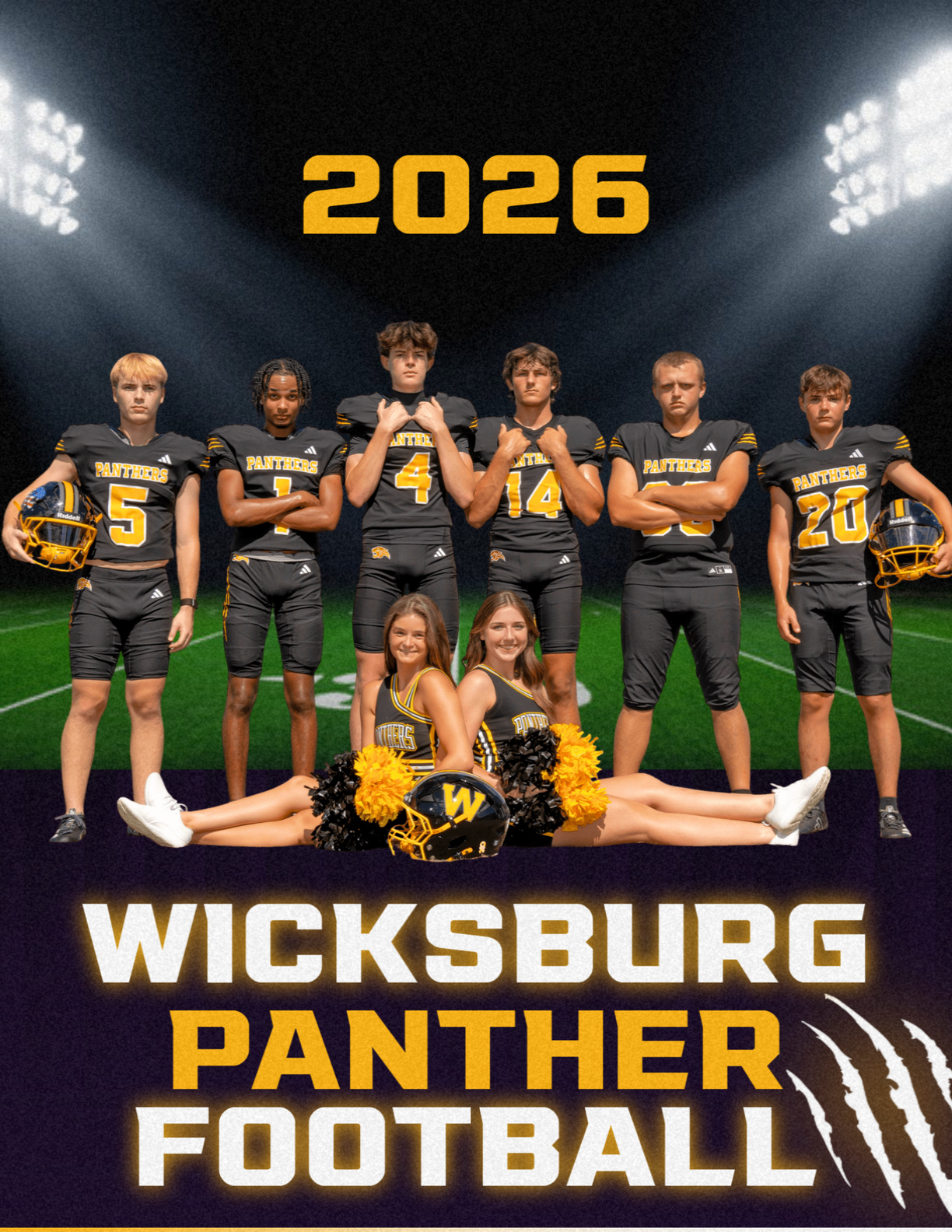 2026 Wicksburg Panthers Football Program Cover